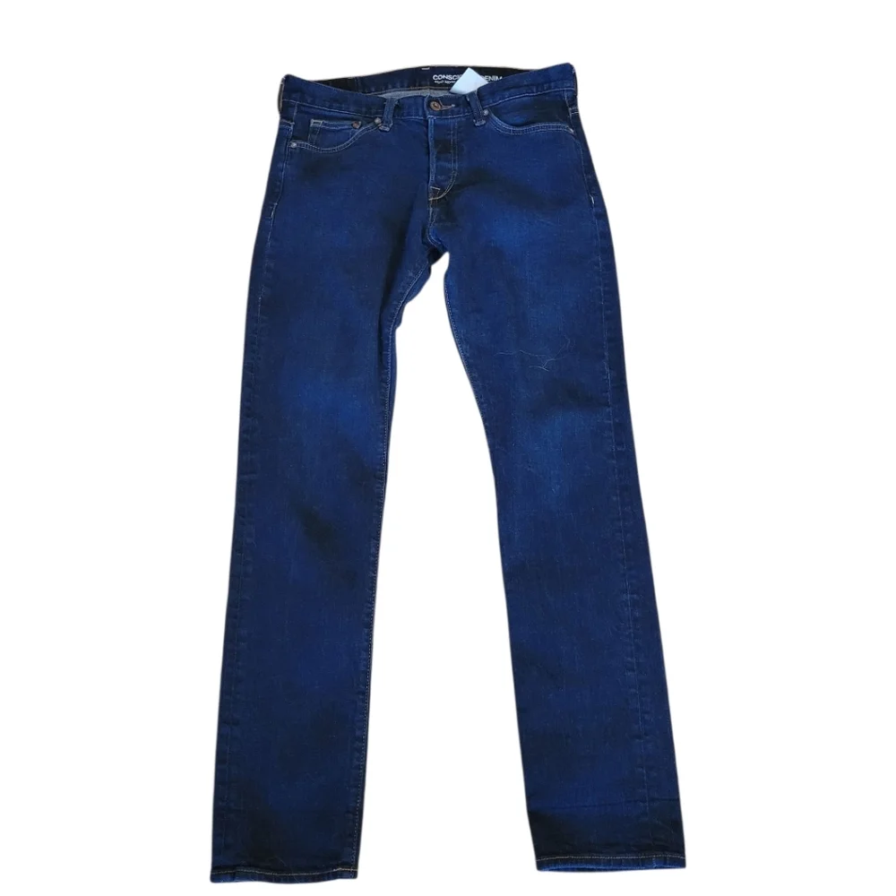 Conscious &‎ Denim Blue Straight Leg Denim Jeans Size 32x34